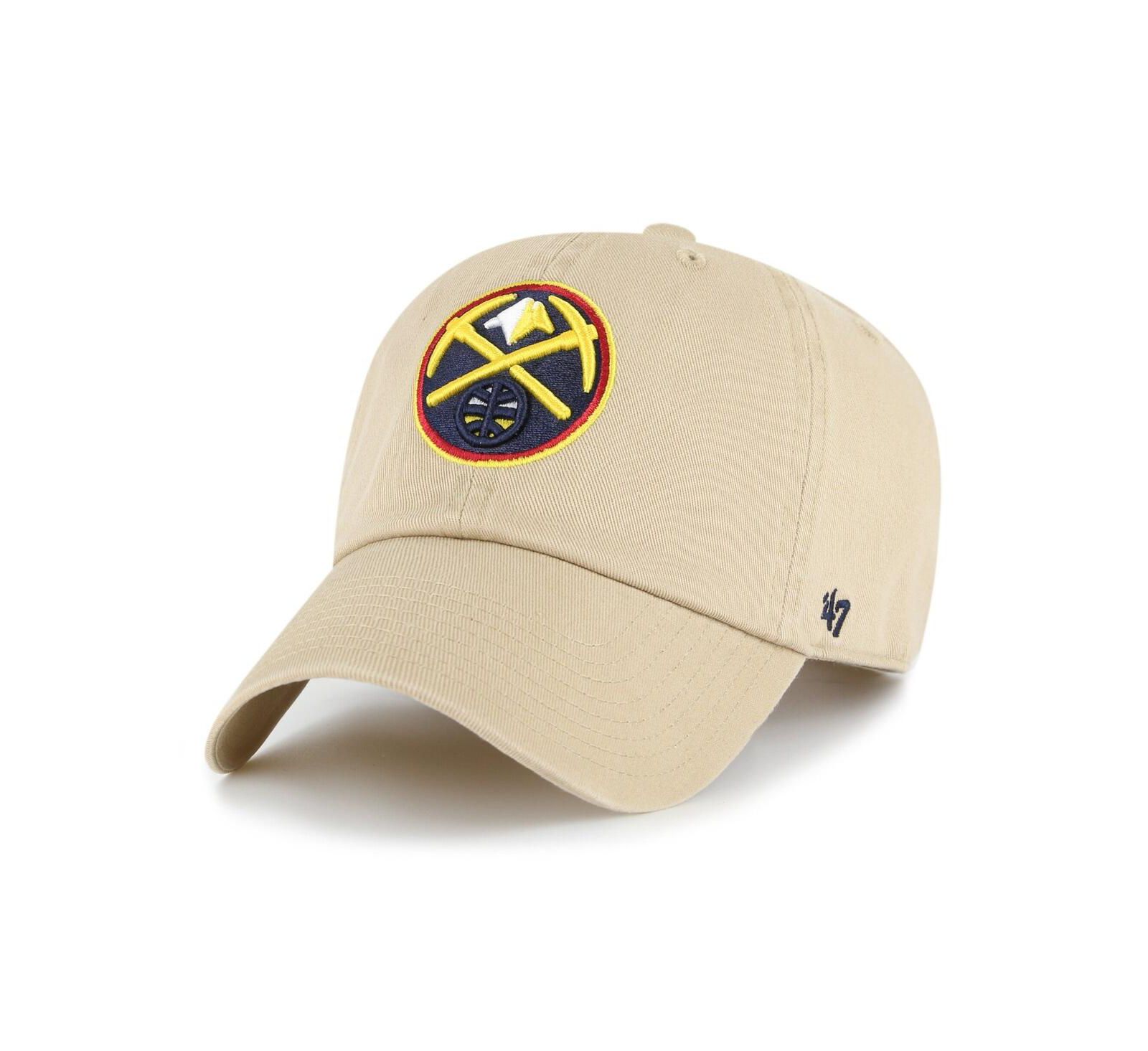 '47 Brand Мужская кепка Denver Nuggets Logo Clean Up регулируемая