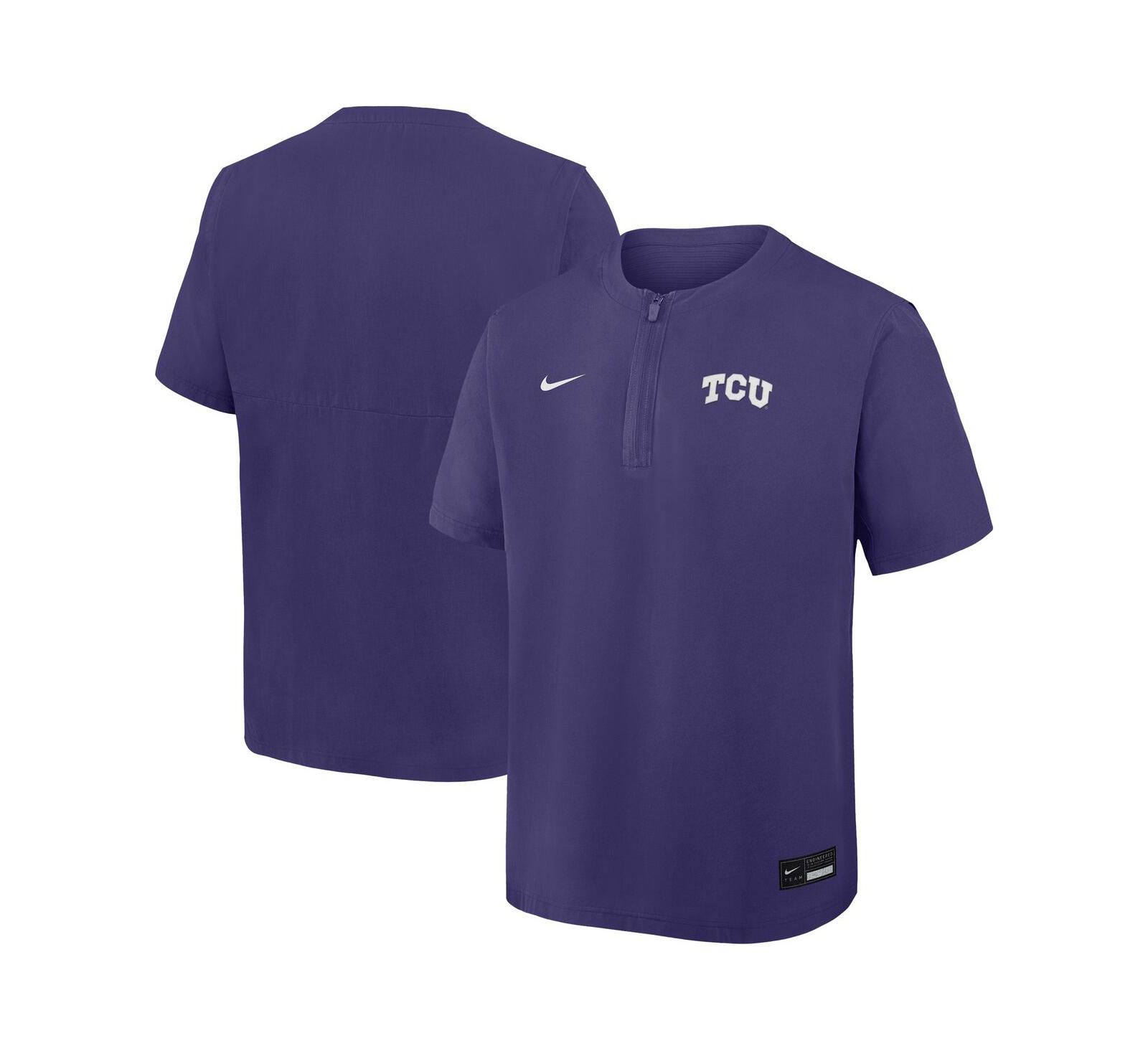 Мужская ветровка Nike Purple TCU Horned Frogs Dri-FIT Quarter-Zip Windshirt