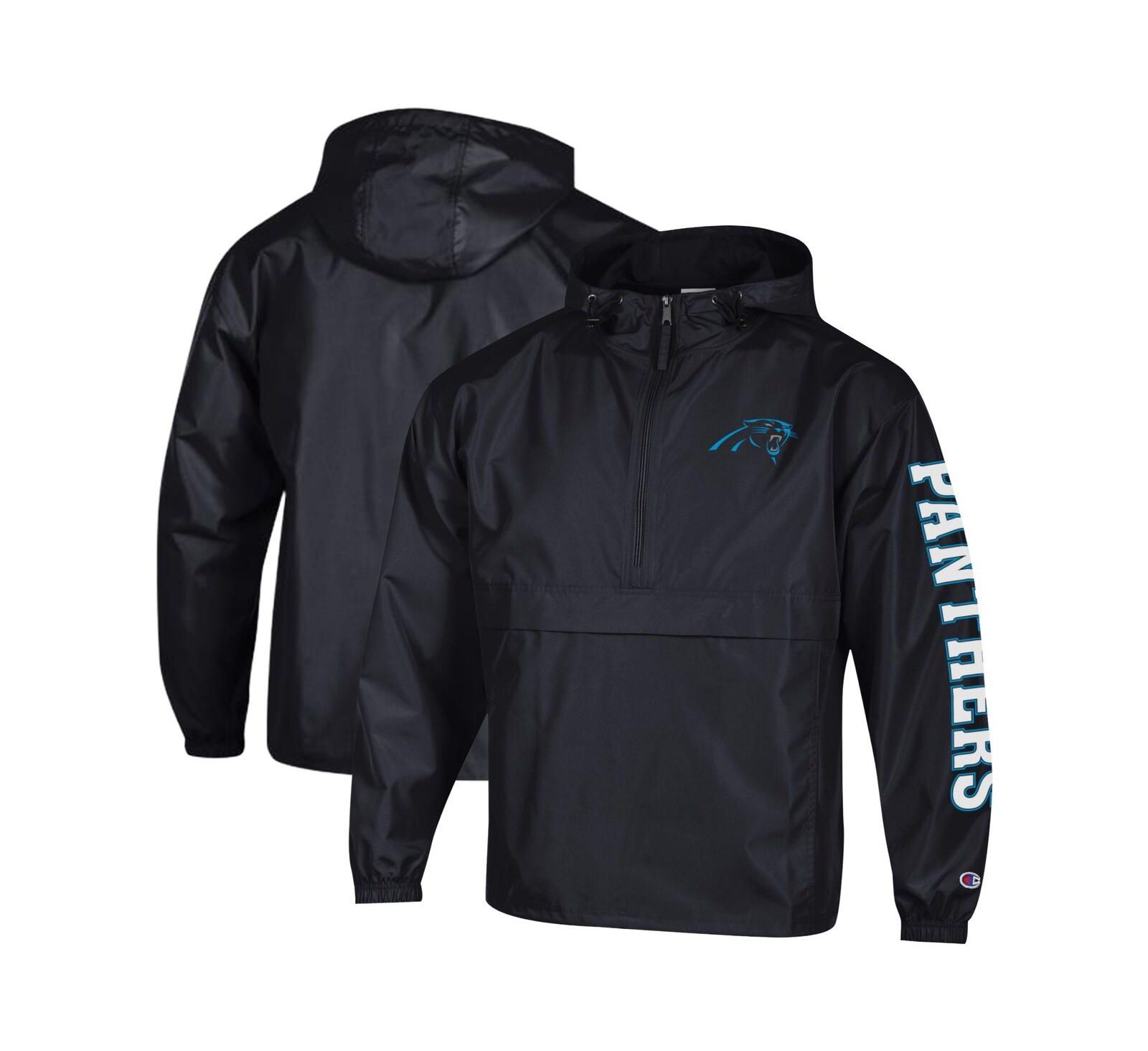 Мужская ветровка Champion Carolina Panthers Packable Hooded Half-Zip