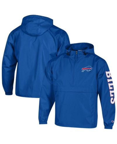 Мужская ветровка Champion Buffalo Bills Packable Hooded, королевский синий, на молнии 1/2