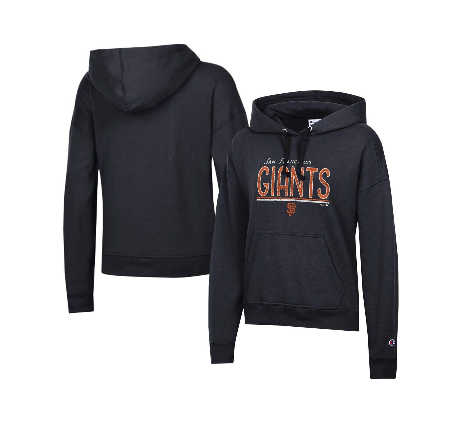 Женский винтажный худи Champion Black San Francisco Giants Powerblend