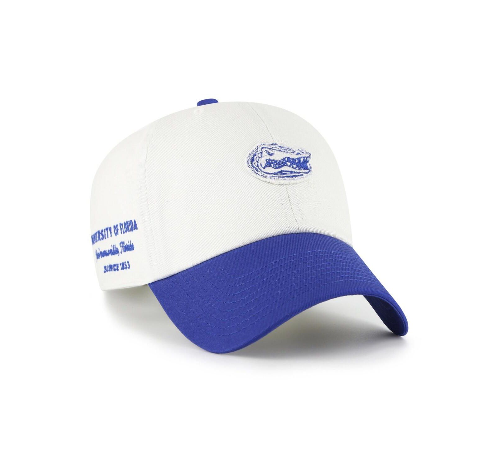 '47 Brand Мужская белая/синяя кепка Florida Gators Contemporary Basics Two Tone Clean Up