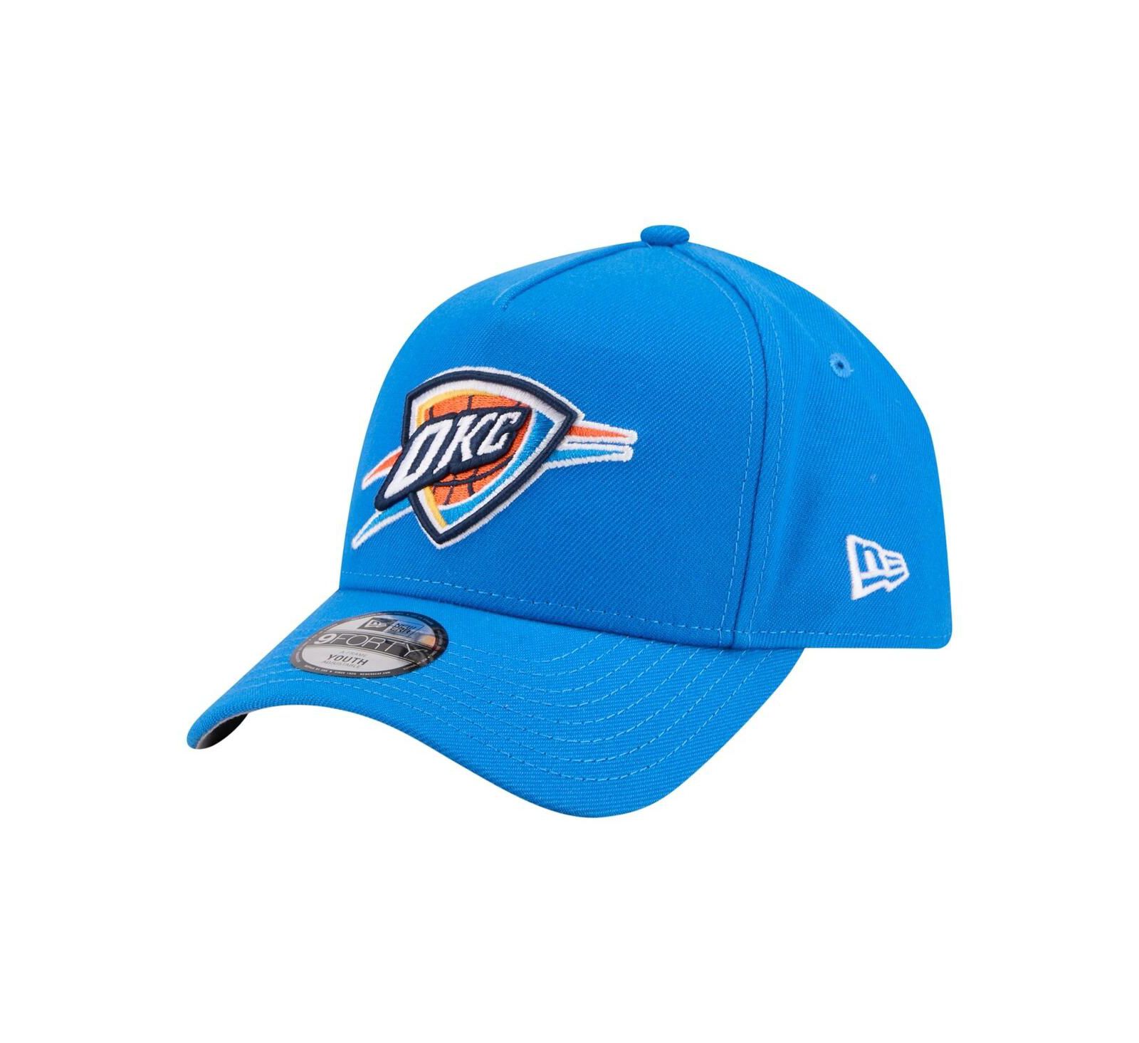 Регулируемая кепка New Era Oklahoma City Thunder 9FORTY A-Frame для детей и подростков