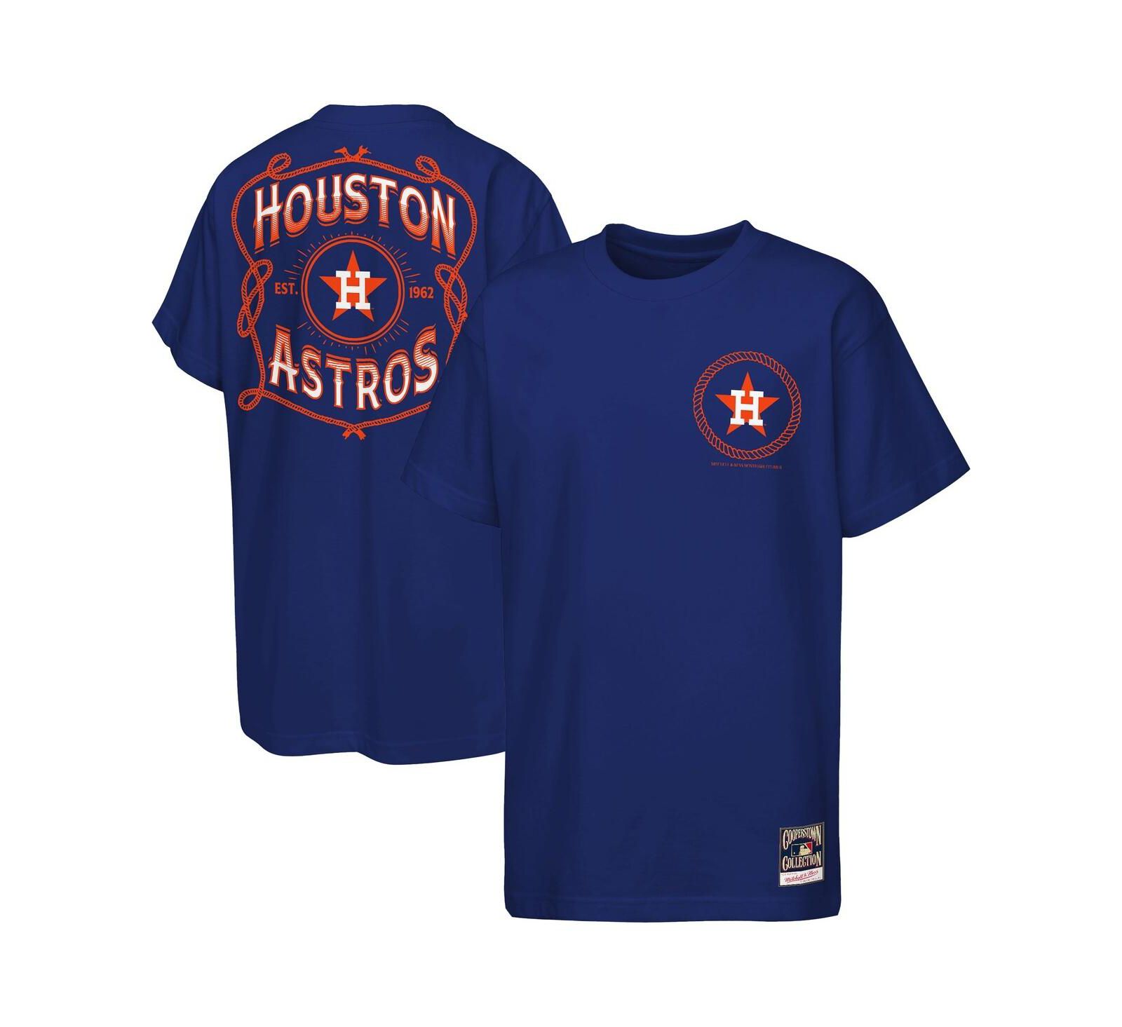 Mitchell & Ness футболка Cooperstown Rodeo для мальчиков и девочек, темно-синяя
