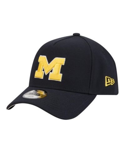 New Era Big Boys and Girls Navy Michigan Wolverines 9FORTY A-Frame Adjustable Hat