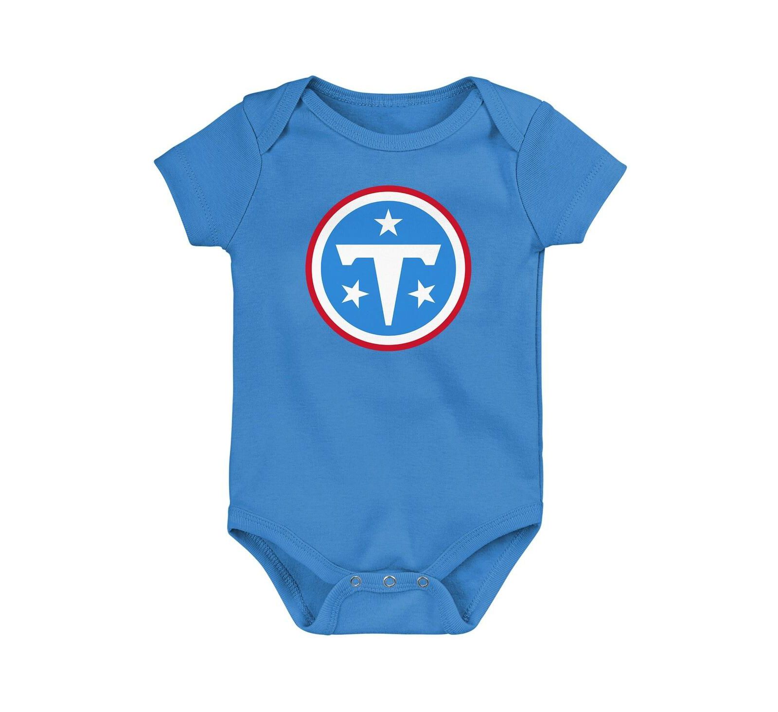 Outerstuff Детский боди Light Blue Tennessee Titans Primary Logo для мальчиков и девочек
