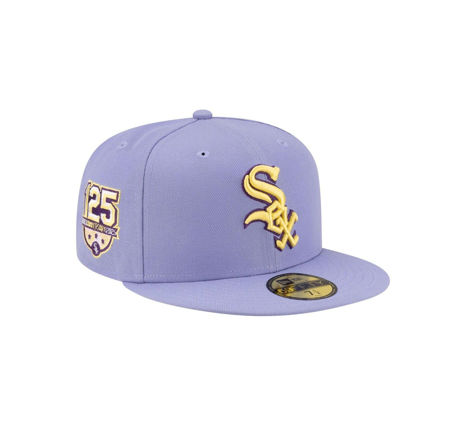 Кепка New Era Men's Light Purple Chicago White Sox Lavender Bloom 59FIFTY Fitted