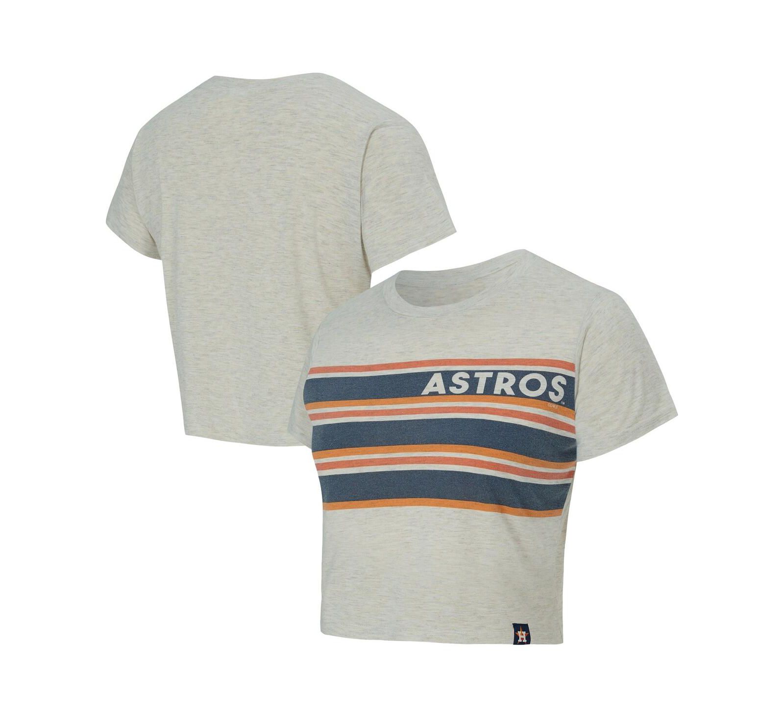 Concepts Sport Женская укороченная футболка Cream Houston Astros Birch