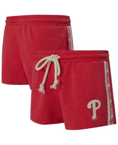 Женские Concepts Sport Red Philadelphia Phillies Birch French Terry shorts