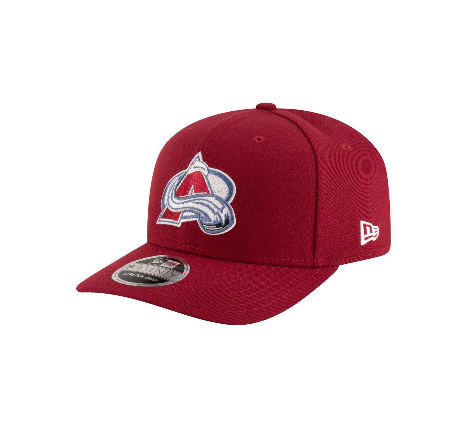 New Era Мужская кепка Colorado Avalanche 9SEVENTY Stretch-Snap регулируемая, бордовая