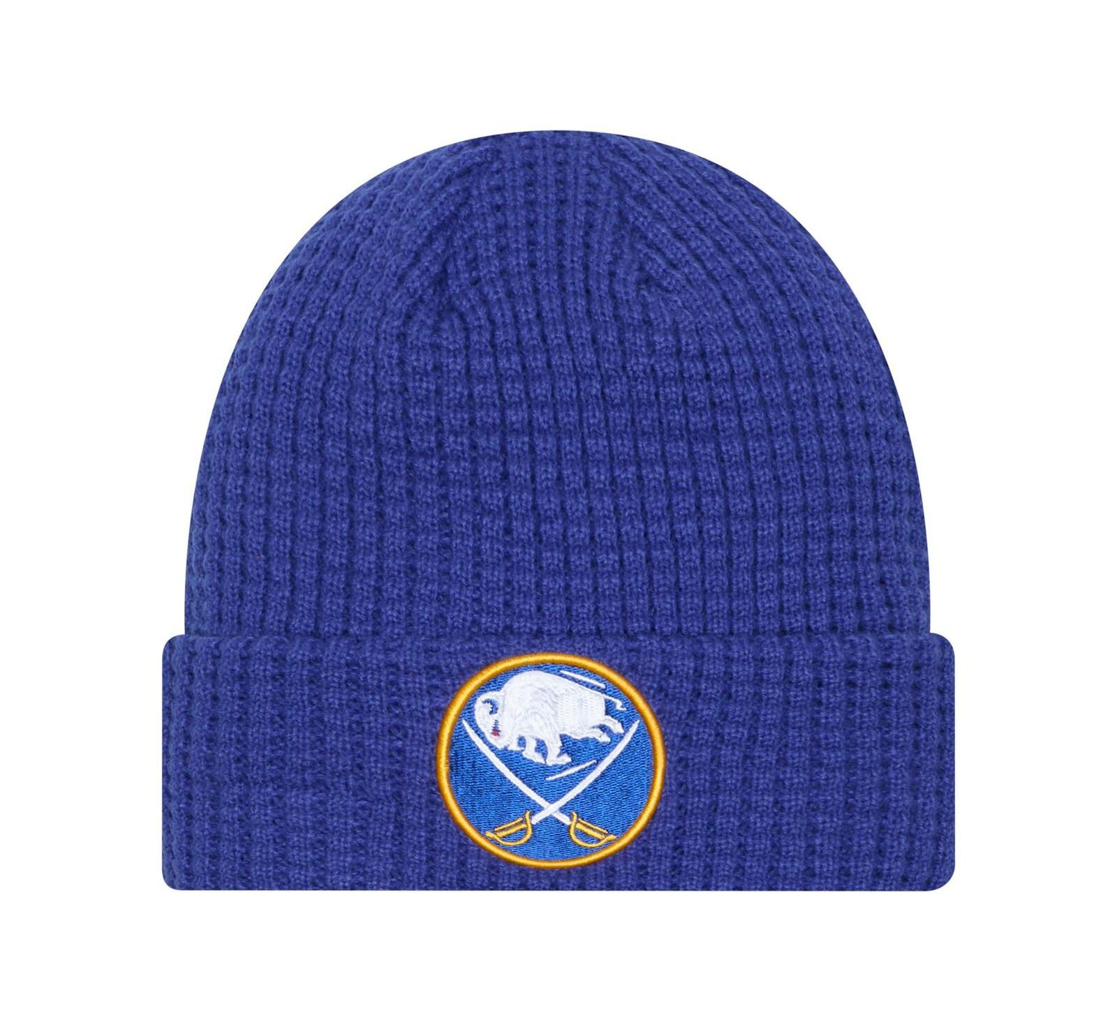 New Era Men's Royal Buffalo Sabres Waffle Cuffed Knit Hat