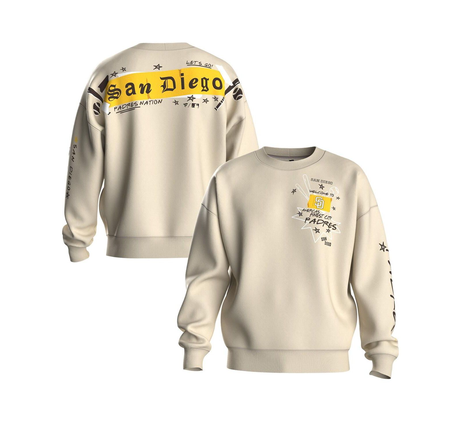 Fanatics Женский флисовый свитшот San Diego Padres Graffiti Beige