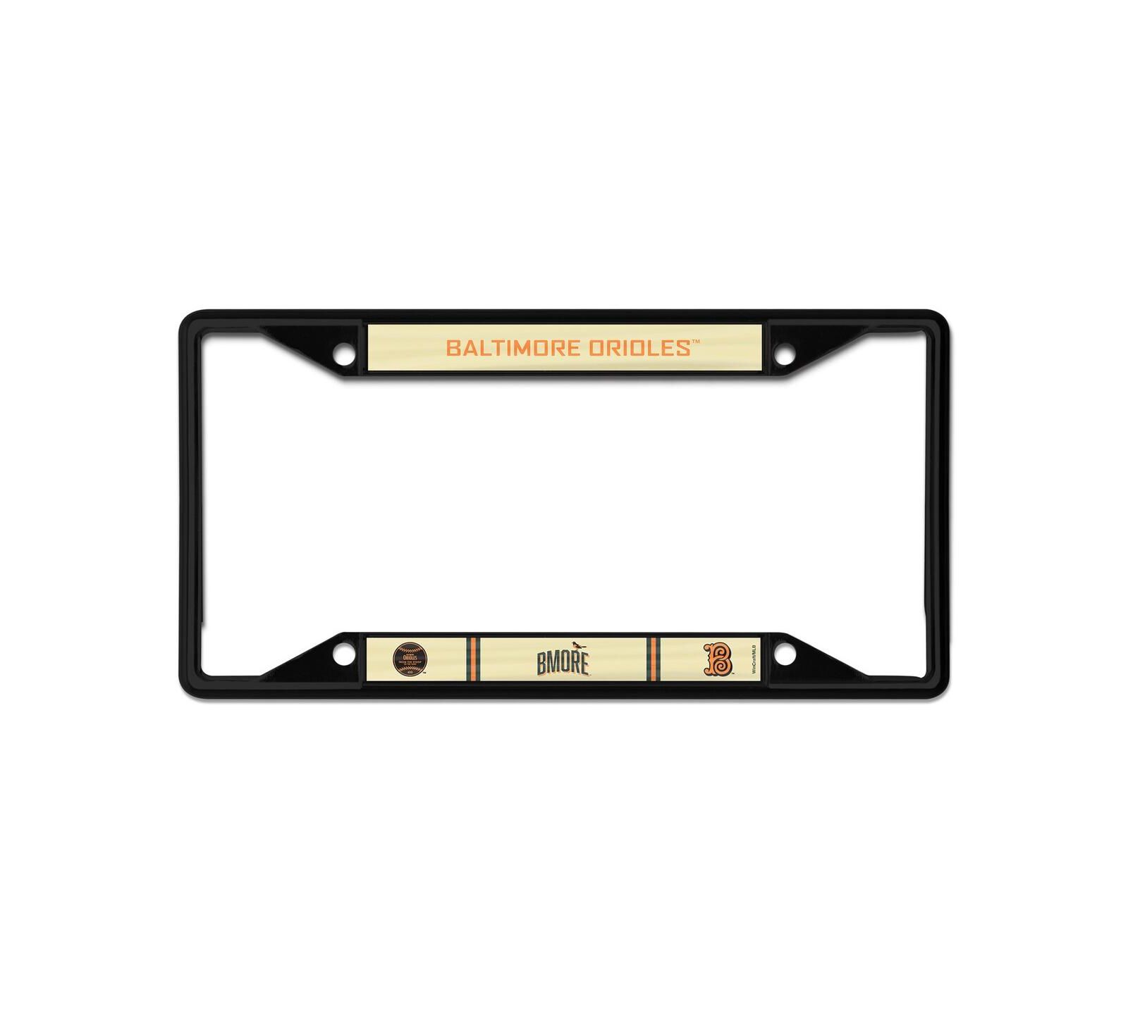 Металлическая рамка для номерного знаска Wincraft Baltimore Orioles 2026 City Connect Laser Cut