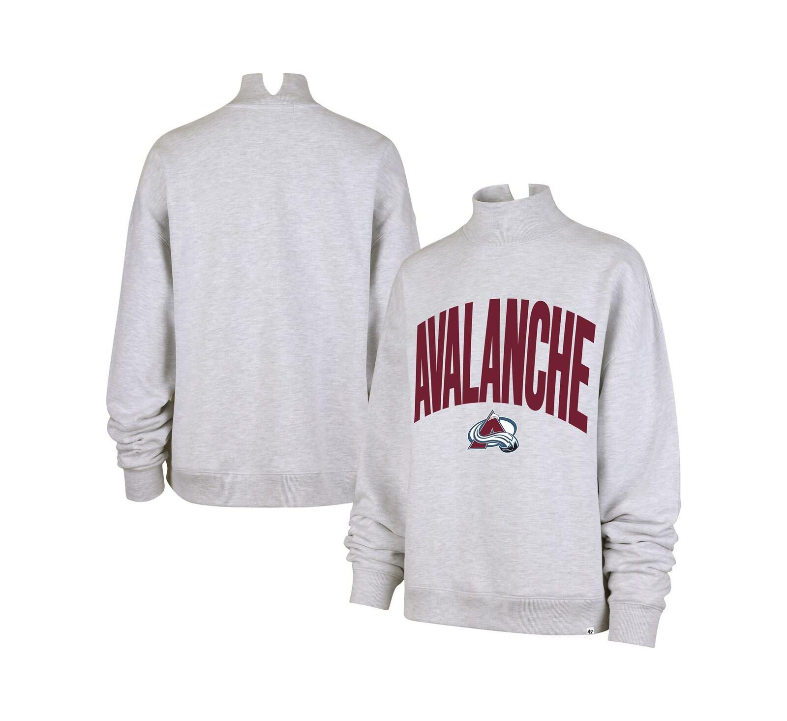 Женское свитшот '47 Brand Heather Gray Colorado Avalanche Subtle Muse