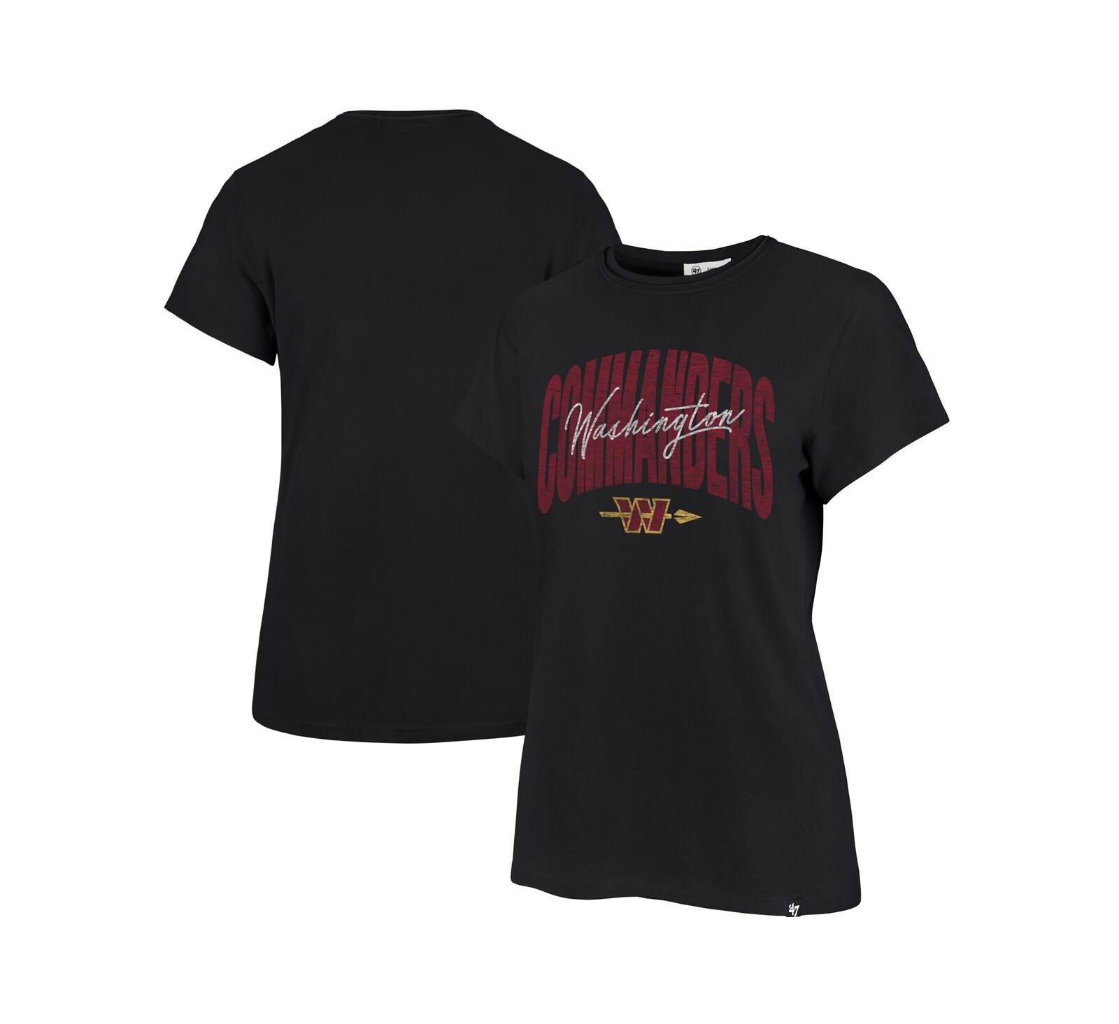 '47 Brand Women's Black Washington Commanders Muse Frankie T-Shirt