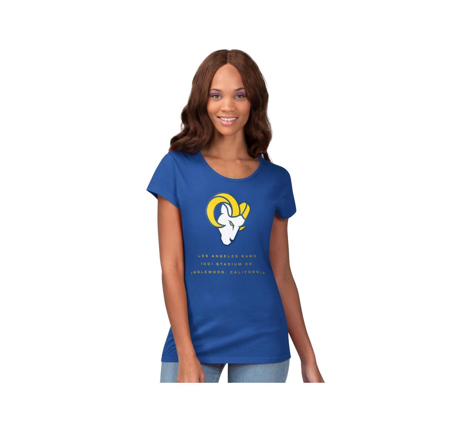 G-III 4Her by Carl Banks Женский футболка Royal Los Angeles Rams Endzone