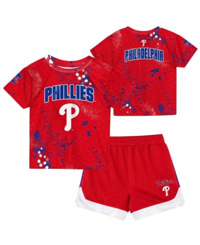 Детский набор Outerstuff Philadelphia Phillies: футболка и шорты, красный, 2 шт