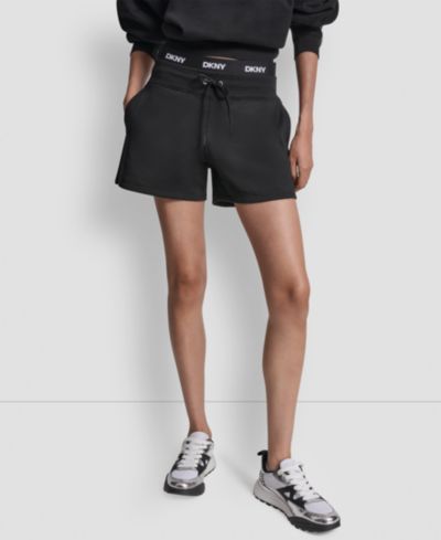 Женские шорты DKNY Sport High-Rise Logo Elastic Waistband
