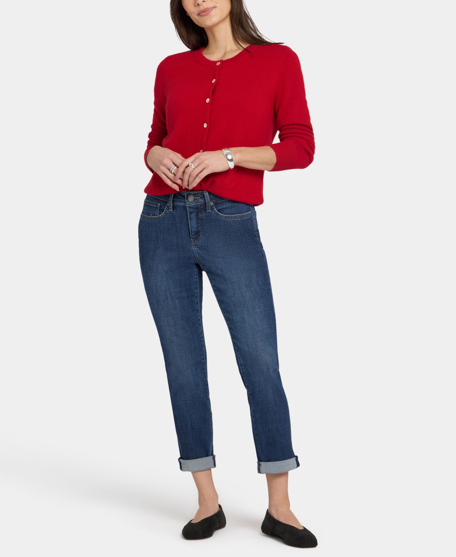 Детские джинсы NYDJ Petite Sheri Slim с подворотами