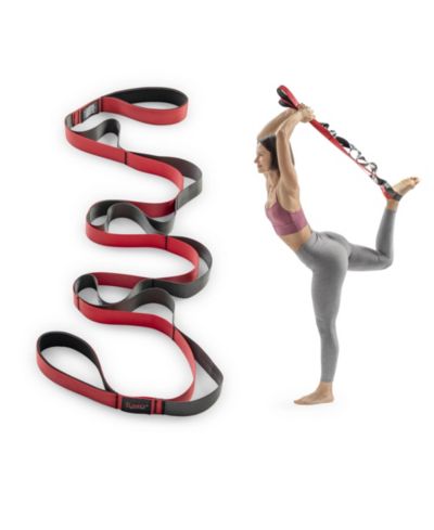 Sunny Health and Fitness эластичный ремень для йоги с 8 петлями