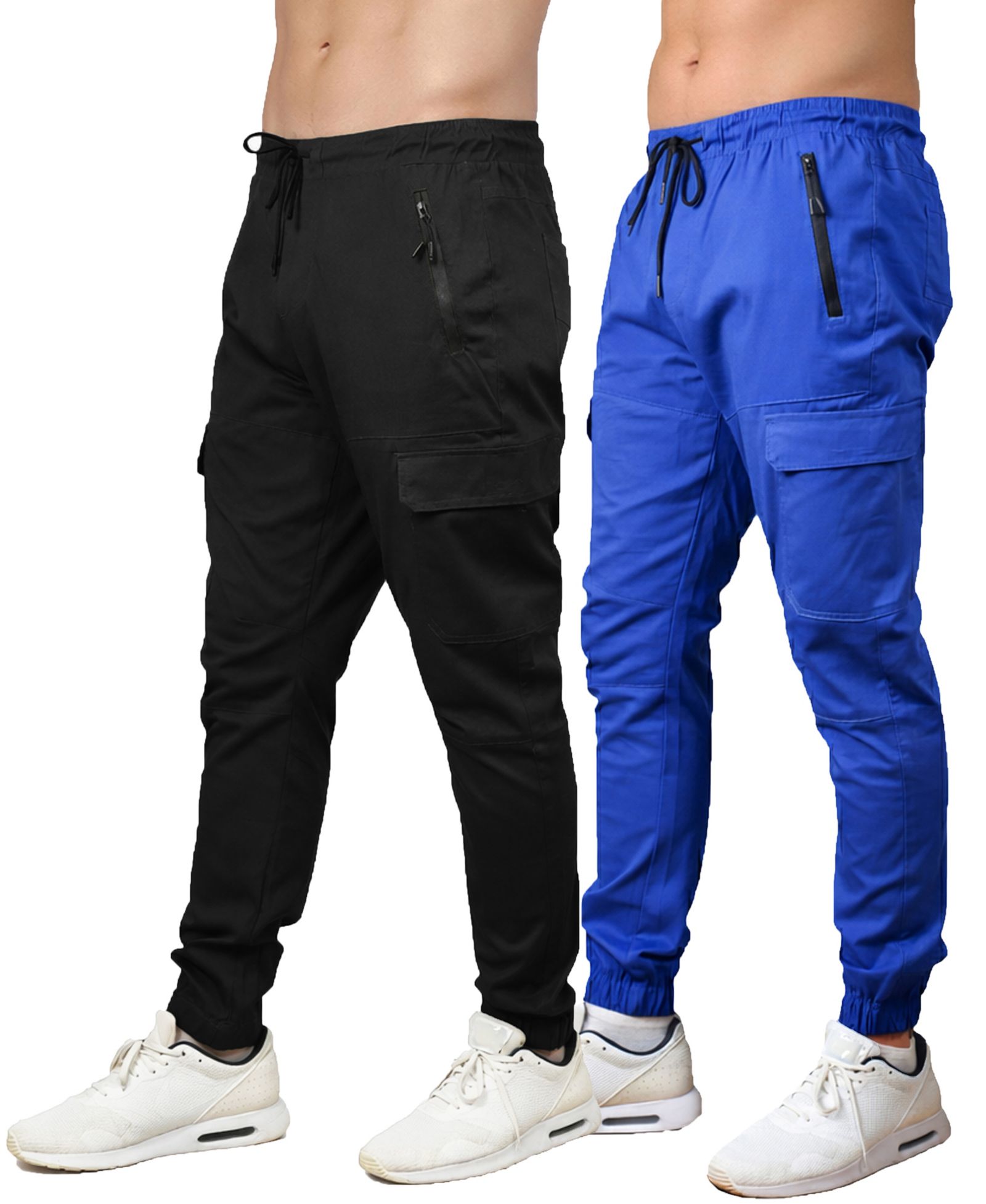 Blu Rock Men's Slim-Fit Cargo Jogger Pants, 2-Pack