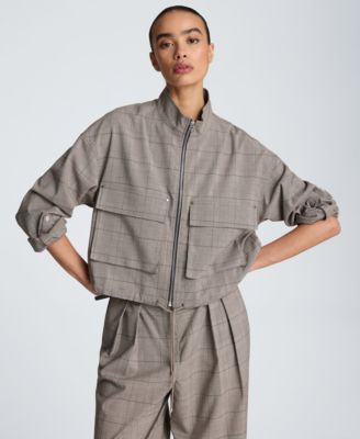 Kenneth Cole Женская ветровка с карманом на завязках