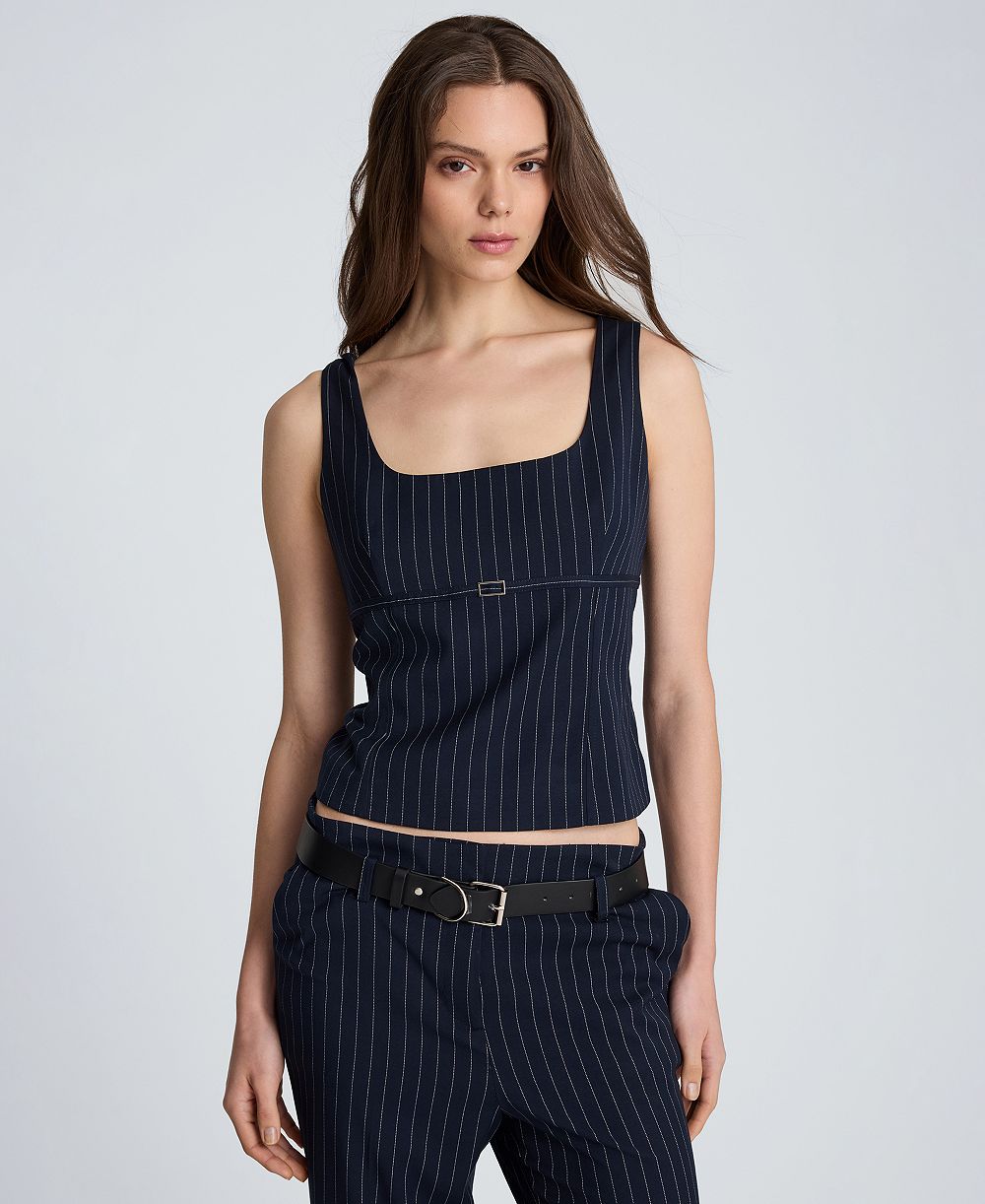 Женский приталенный топ Kenneth Cole с ремнем и полоской Empire Waist Bodice