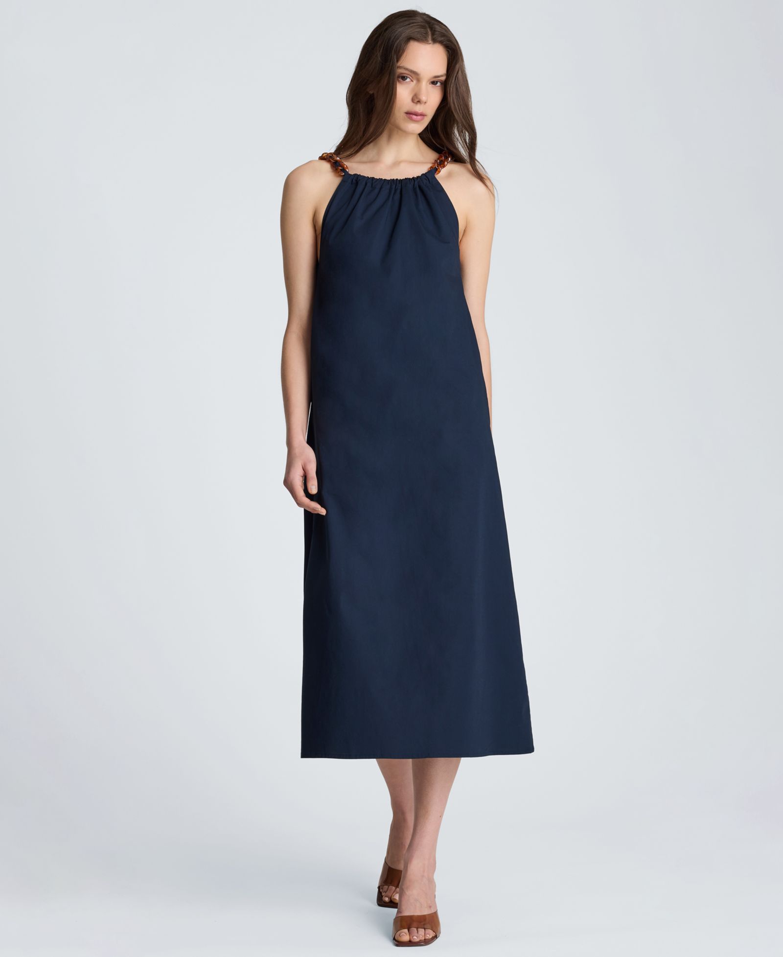 Женское платье миди с приспущенным плечом Kenneth Cole