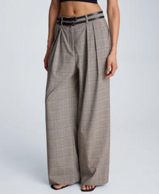 Женские брюки Kenneth Cole Wide-Leg Double Belt