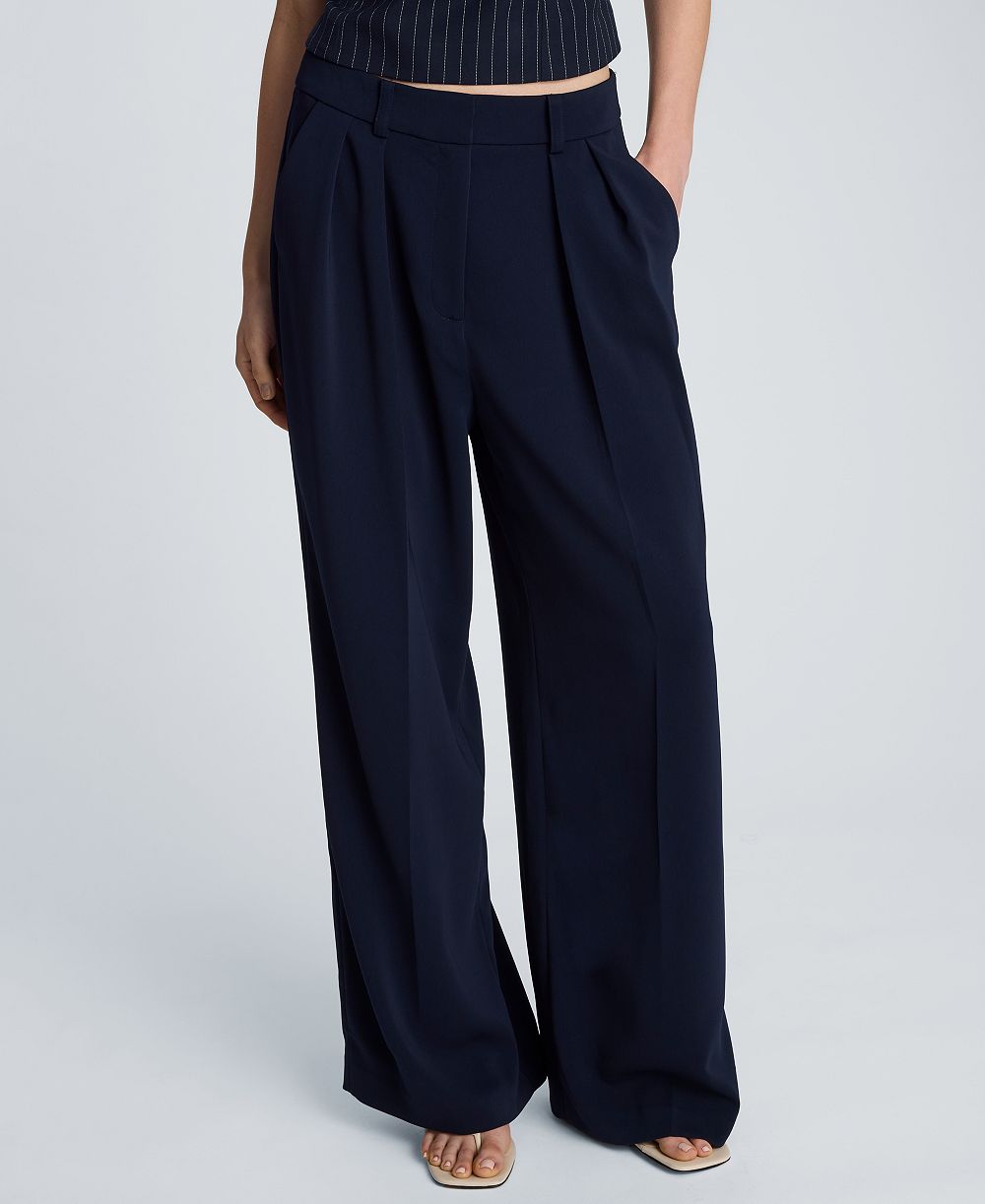 Kenneth Cole Женские High-Rise Wide-Leg Pleated Pants