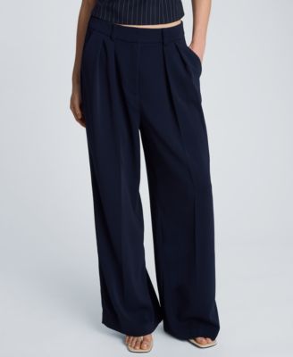 Kenneth Cole Женские High-Rise Wide-Leg Pleated Pants