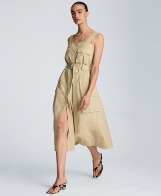 Kenneth Cole Women's Cargo Midi Dress
