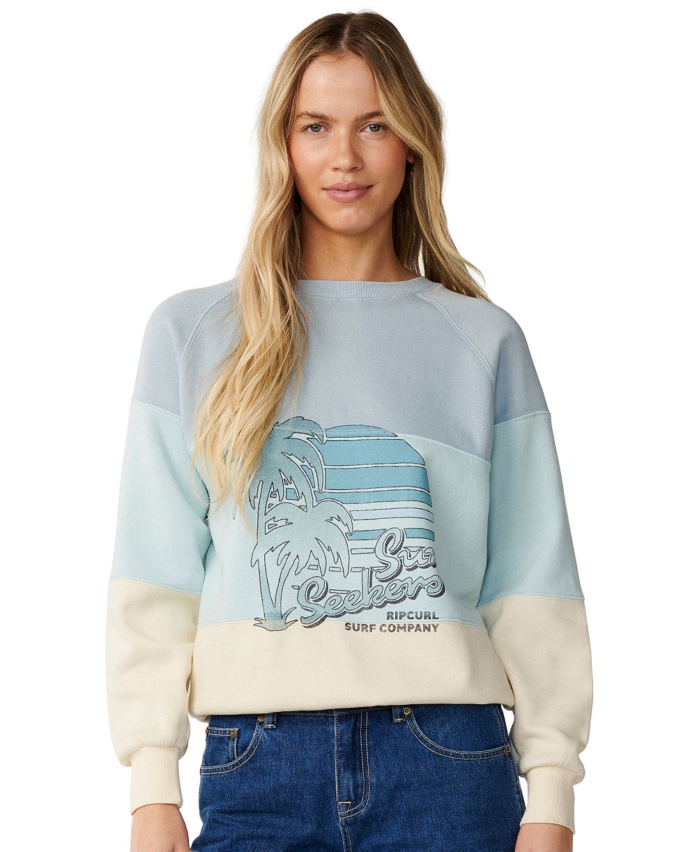 Rip Curl женская футболка с регланом и круглым вырезом Seeker