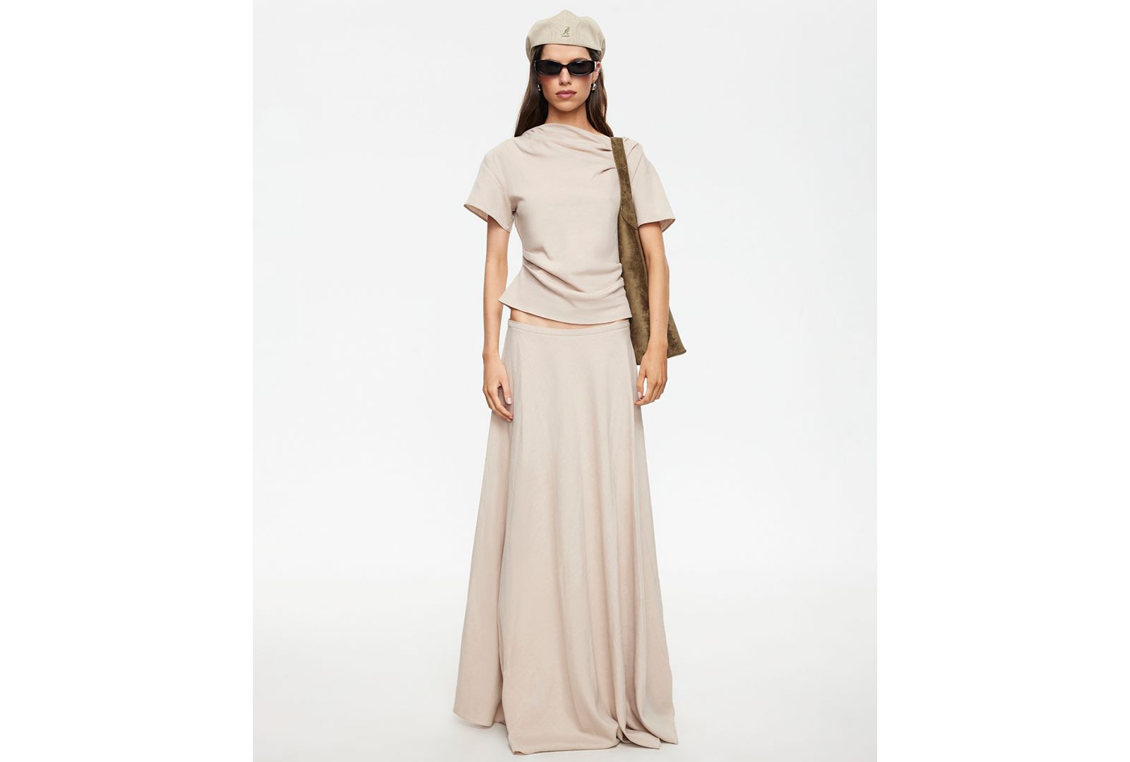 Lioness Women's Linen Halcyon Zippered Maxi Skirt