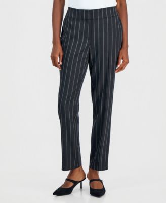 Женские брюки Kasper Ava Straight-Leg Pinstripe