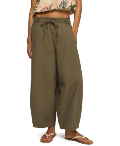 Lucky Brand Women's Drawstring Balloon Mid-Rise Pants