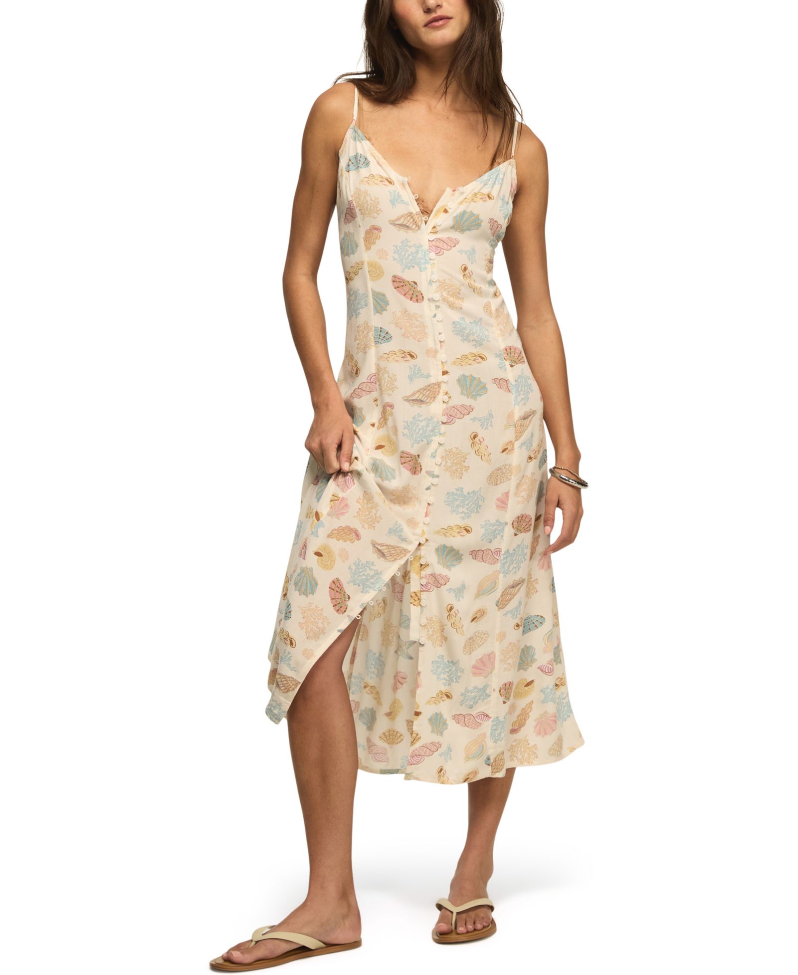 Lucky Brand Женское платье slip с принтом Simone