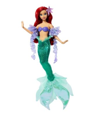 Disney Princess Sparkling Princess Series Ariel Removable Tail & Sleeves Fashion Doll, Ages 4+