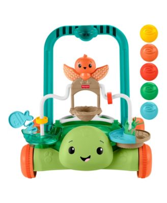 Fisher Price Moves with You Turtle Walker with 5 Balls Push Toy