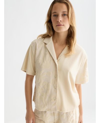 SCOTCH & SODA Женская рубашка с коротким рукавом из махровой ткани