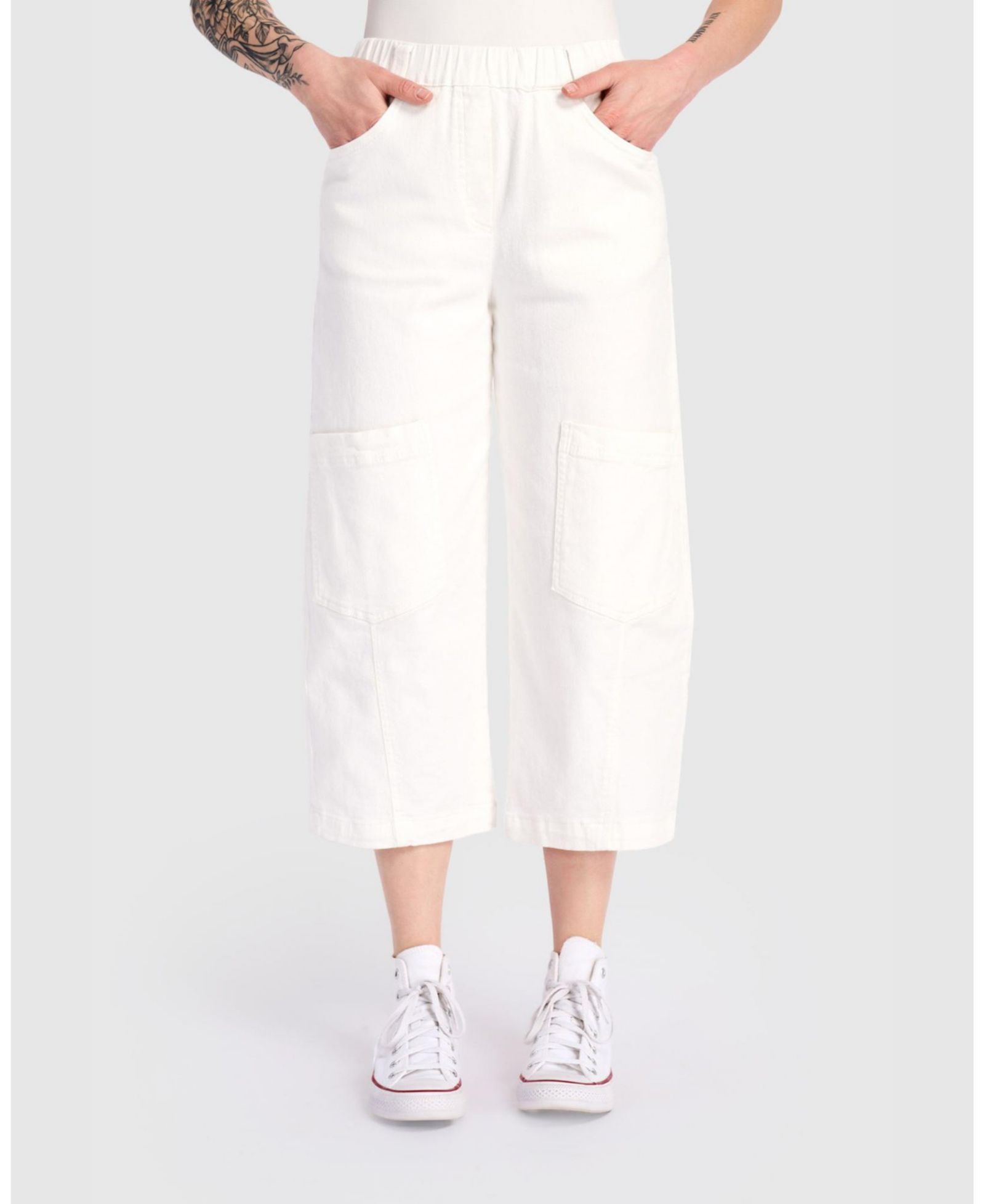 Alembika Women's Twill Palma Capri Pants