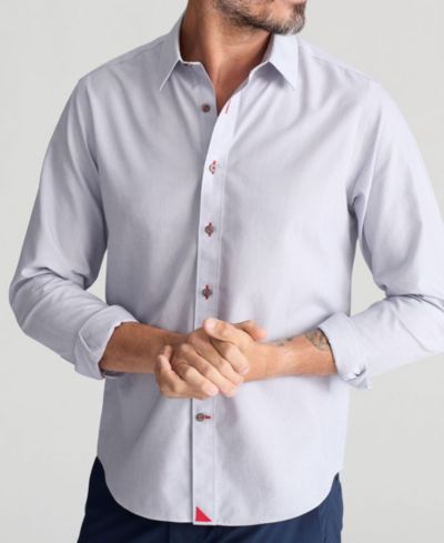 UNTUCKit Мужской Regular Fit Long Sleeve Wrinkle Free Rubican Shirt