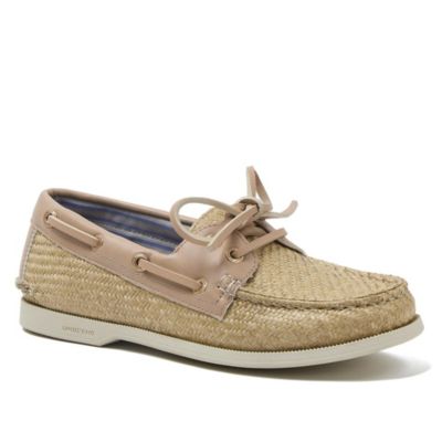 Женская обувь Lands' End Seaport Woven Boat Shoes