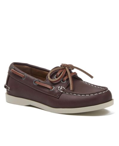 Детские классические лодочные туфли Lands' End Little Girls Seaport Classic Boat Shoes