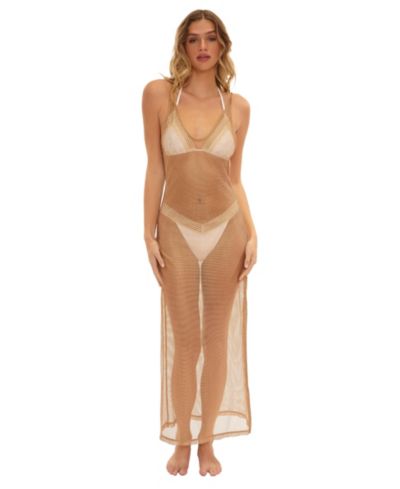 Женское платье Beach Bunny Swimwear Dudley Sheer Mesh Maxi Cover Up