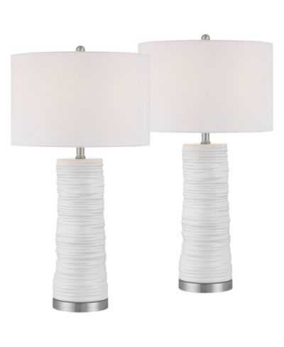 Комплект из 2 настольных ламп 360 Lighting Contours 27 1/2" High Modern Ceramic