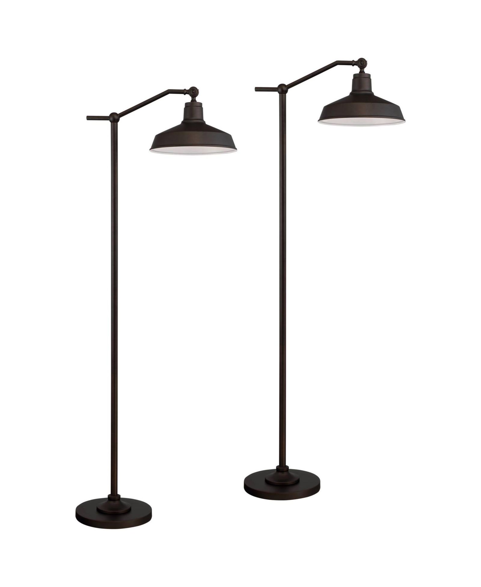 360 Lighting Kayne Farmhouse Rustic 61" Tall Standing Floor Lamps Set of 2 Lights Downbridge Adjustable