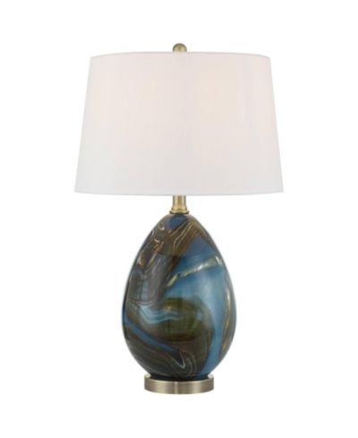 Настольная лампа 360 Lighting Swirl из художественного стекла, высота 22 1/2"