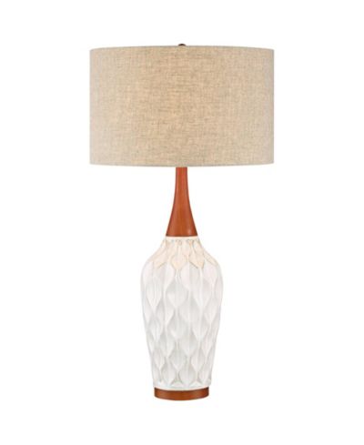 Настольная лампа 360 Lighting Mid Century Modern с USB портом, керамический абажур 30" для гостиной