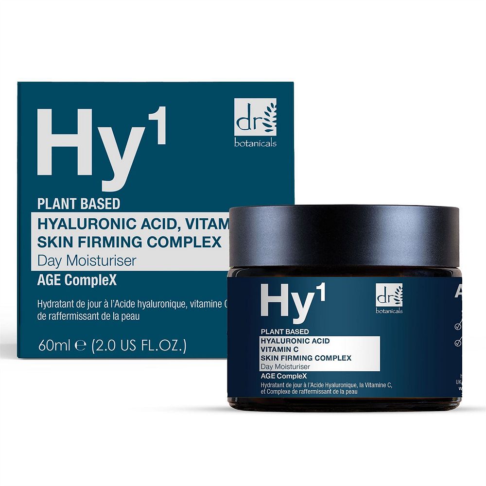 Дневной увлажняющий крем Dr. Botanicals с гиалуроновой кислотой 1% и витамином C 1% от сухости, морщин и тусклости